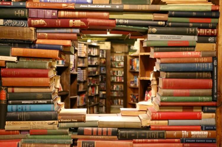 Hole through bookshelf